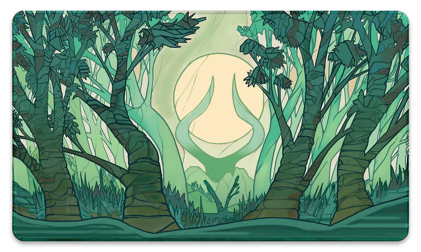 Forest Mana Scenery, Stained Glass