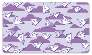 Paper Airplanes Purple