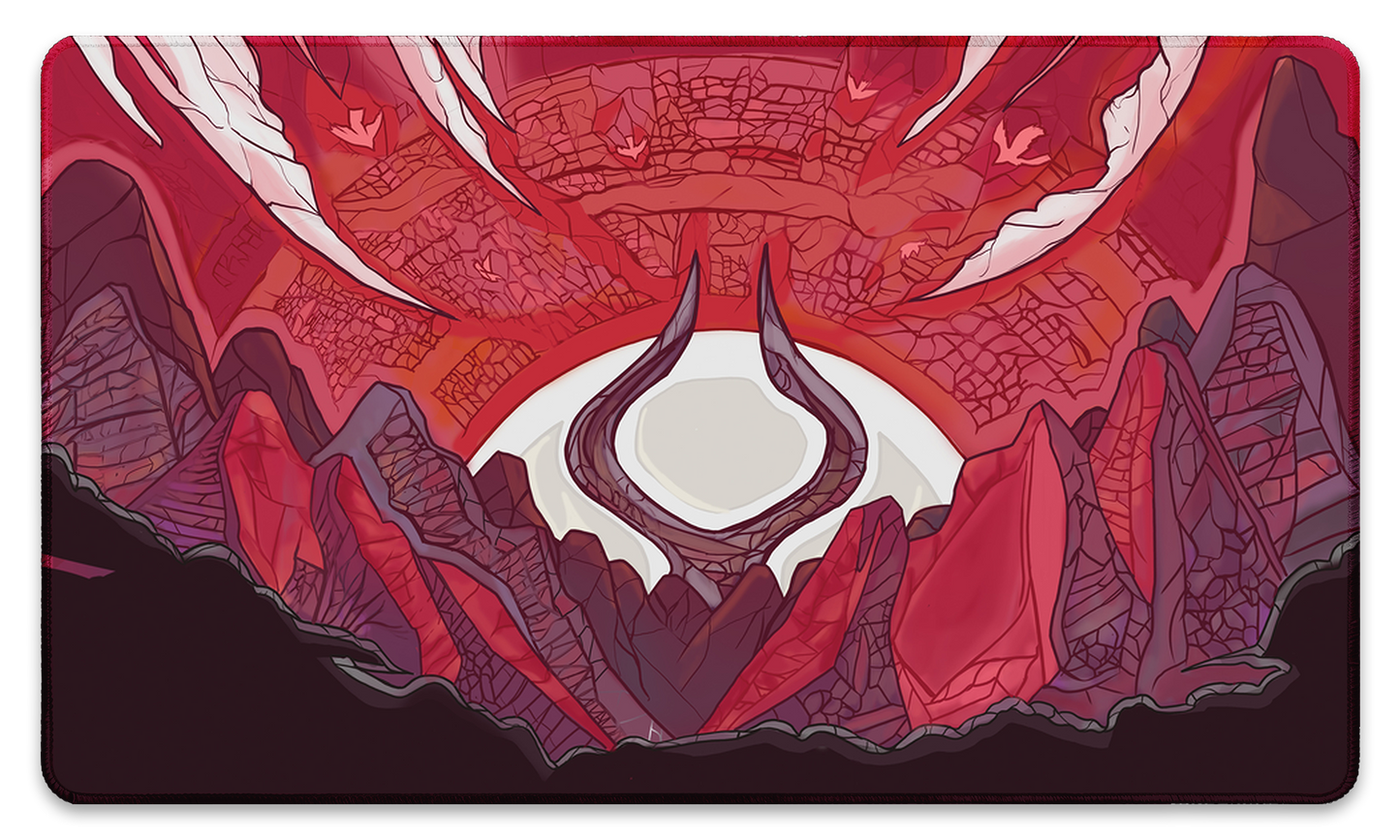 Mountain Mana Scenery, Stained Glass