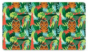 Tigers in The Forest Green
