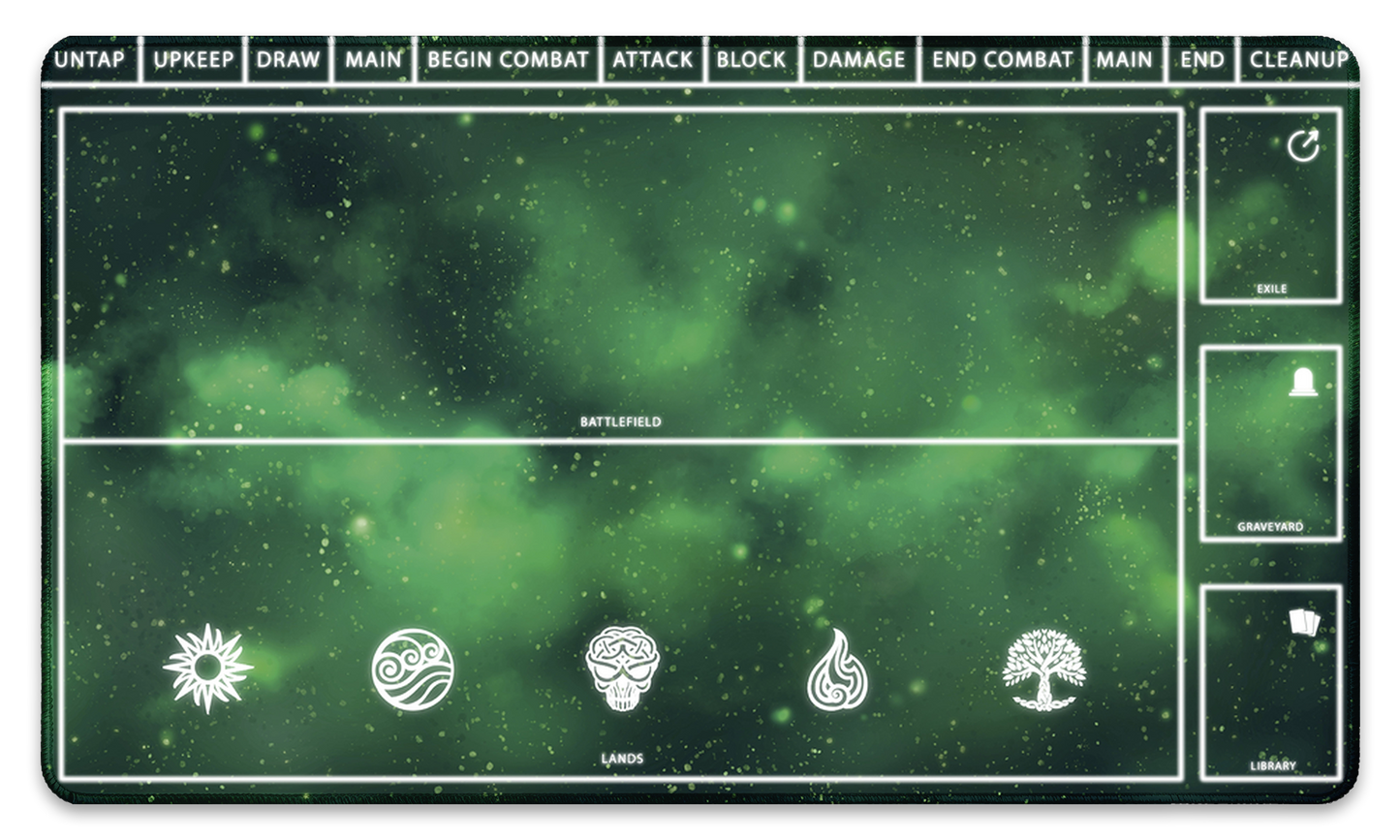 Cosmic Green with zones
