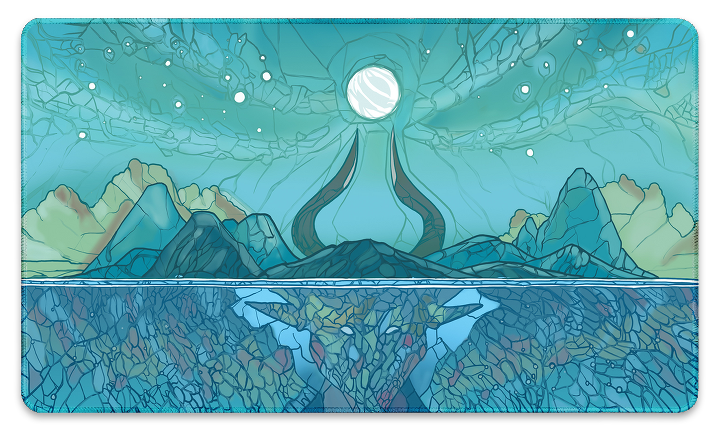 Island Mana Scenery, Stained Glass
