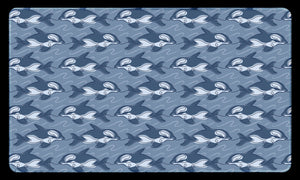 Scribbled Orcas Blue