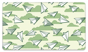 Paper Airplanes Green