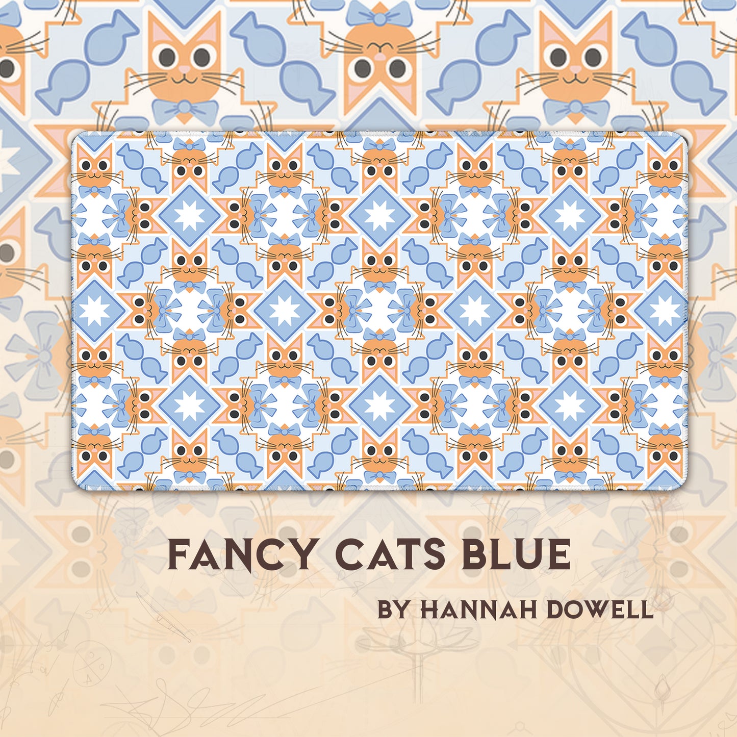 Fancy Cats Blue
