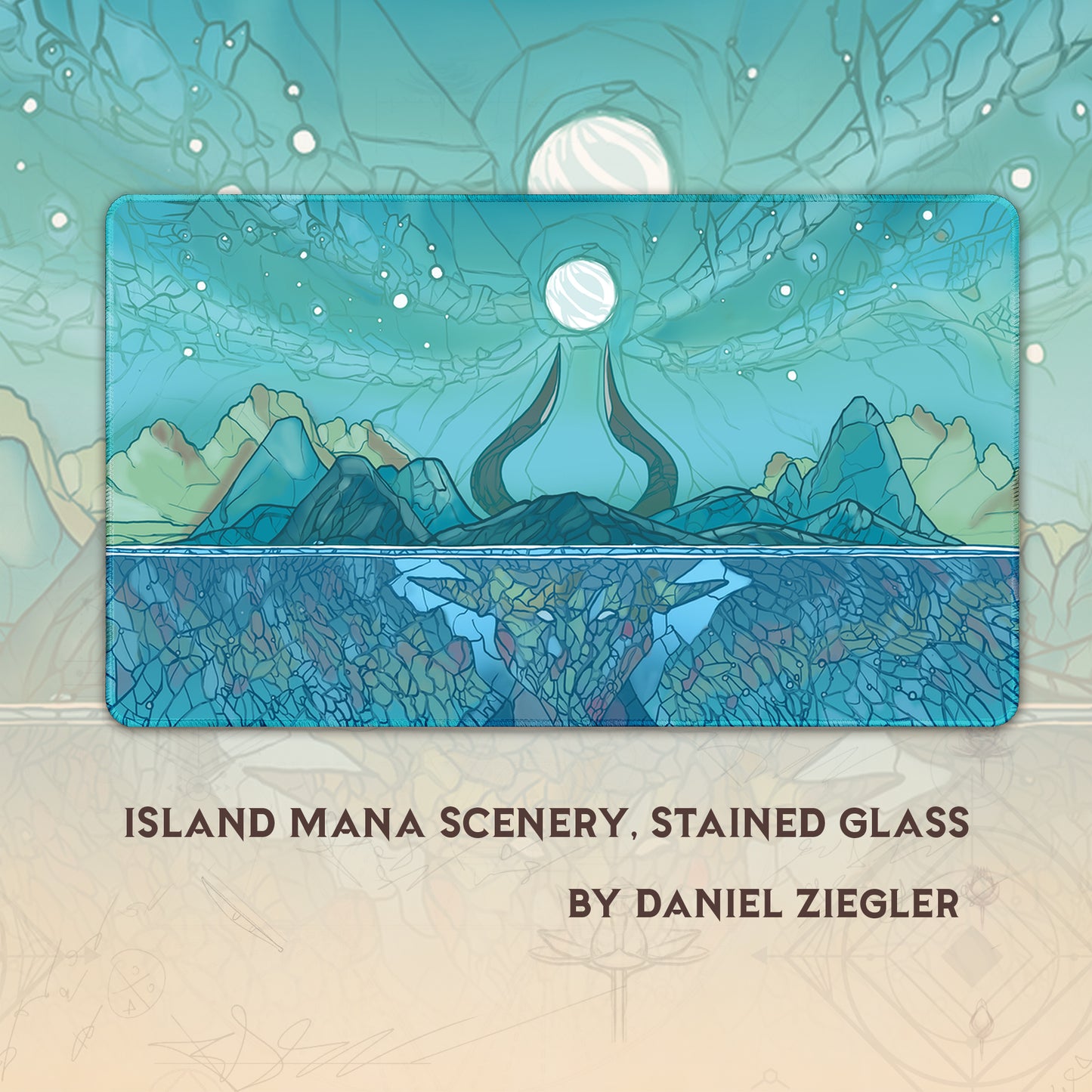 Island Mana Scenery, Stained Glass