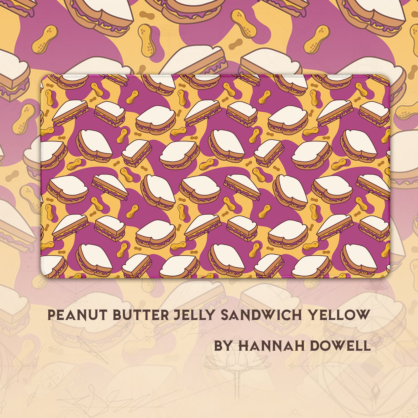 Peanut Butter Jelly Sandwich Yellow