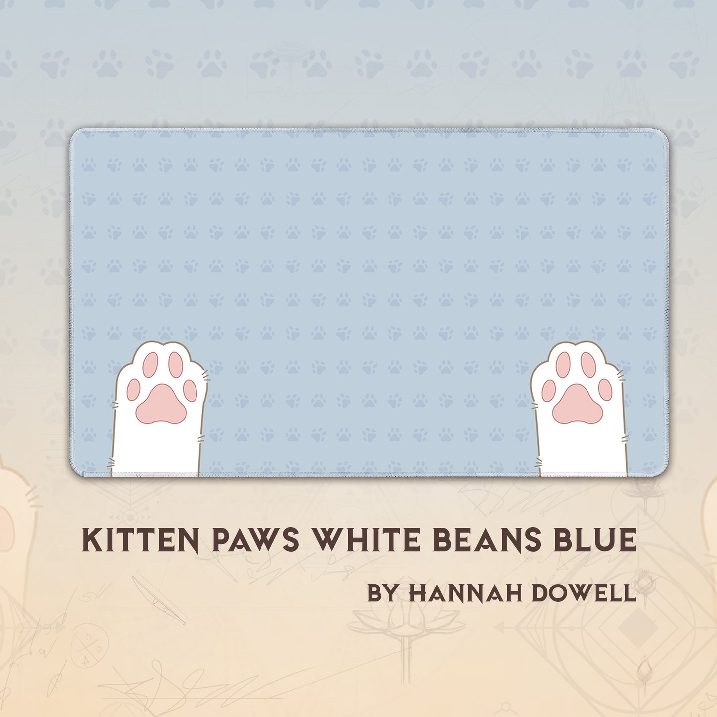 Kitten Paws White Beans Blue