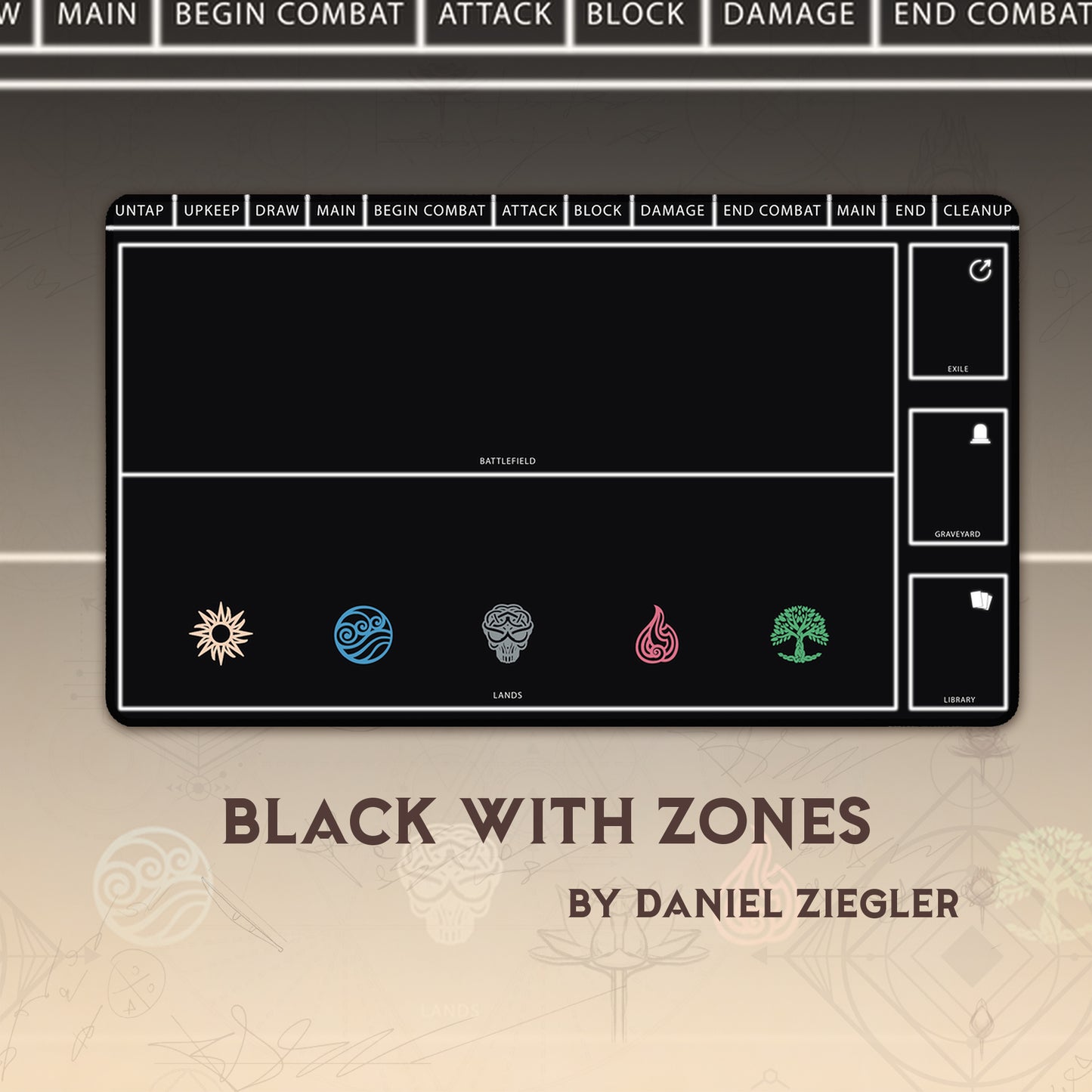 Black with zones