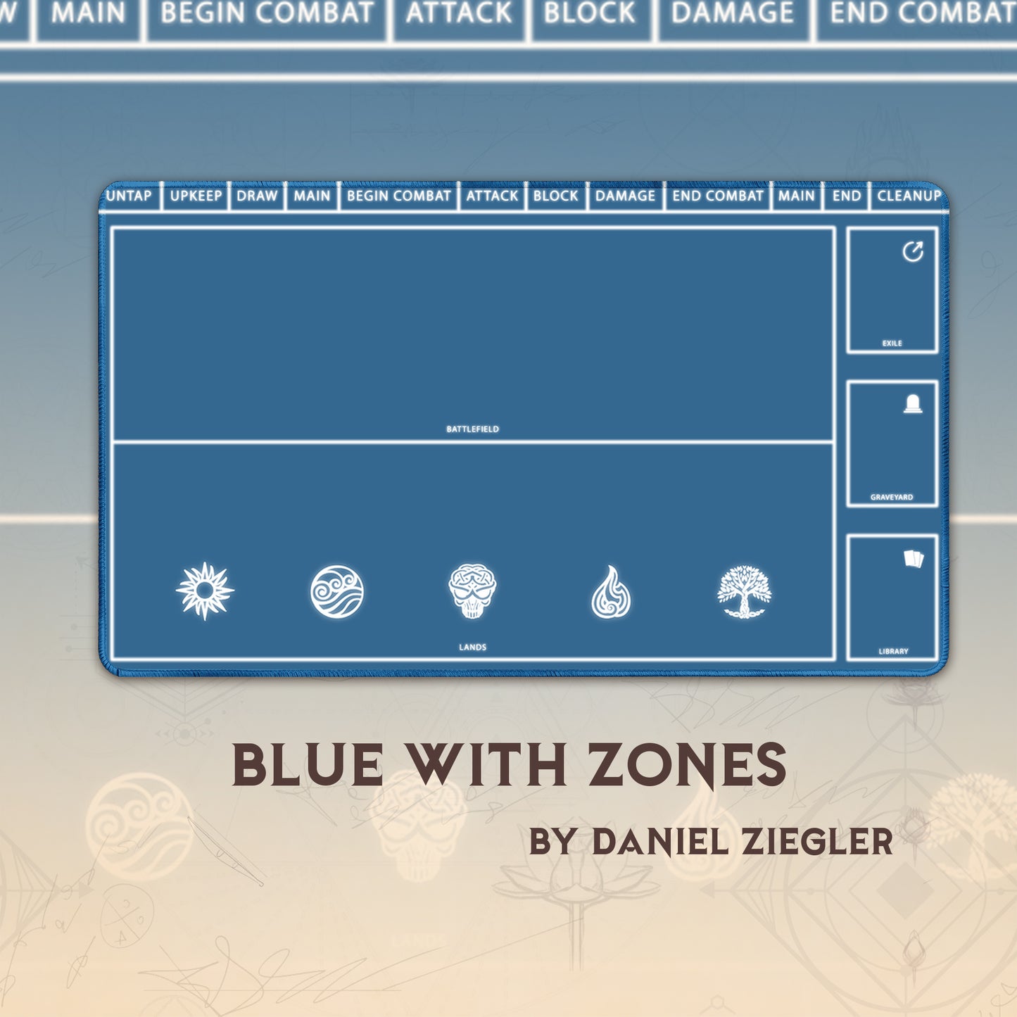 Blue with zones