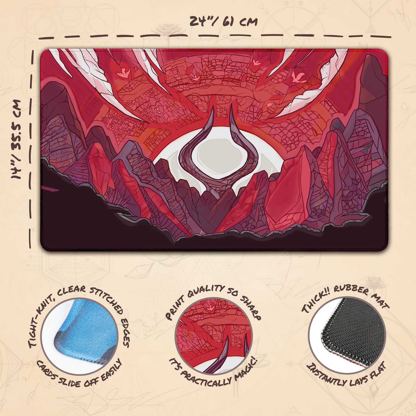 Mountain Mana Scenery, Stained Glass
