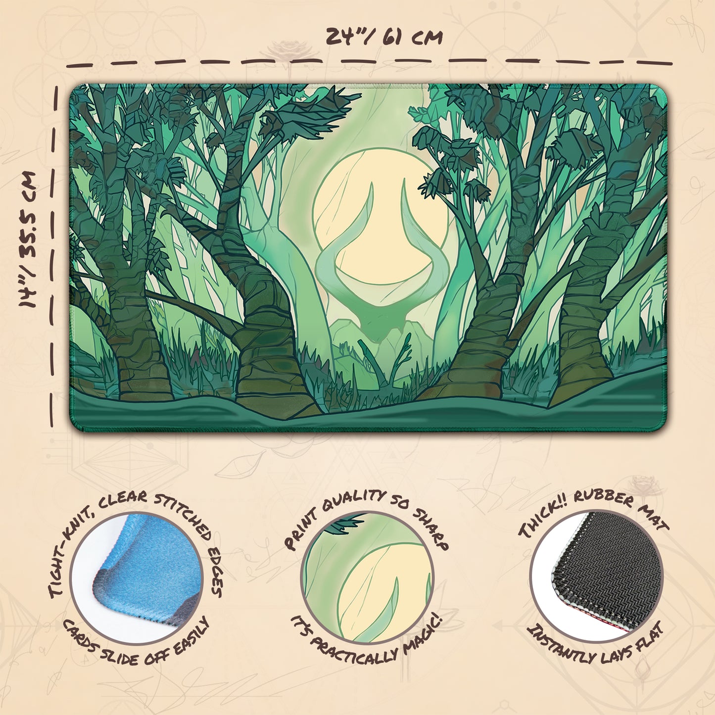 Forest Mana Scenery, Stained Glass