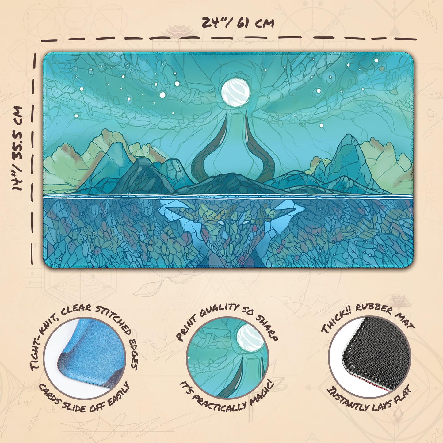 Island Mana Scenery, Stained Glass