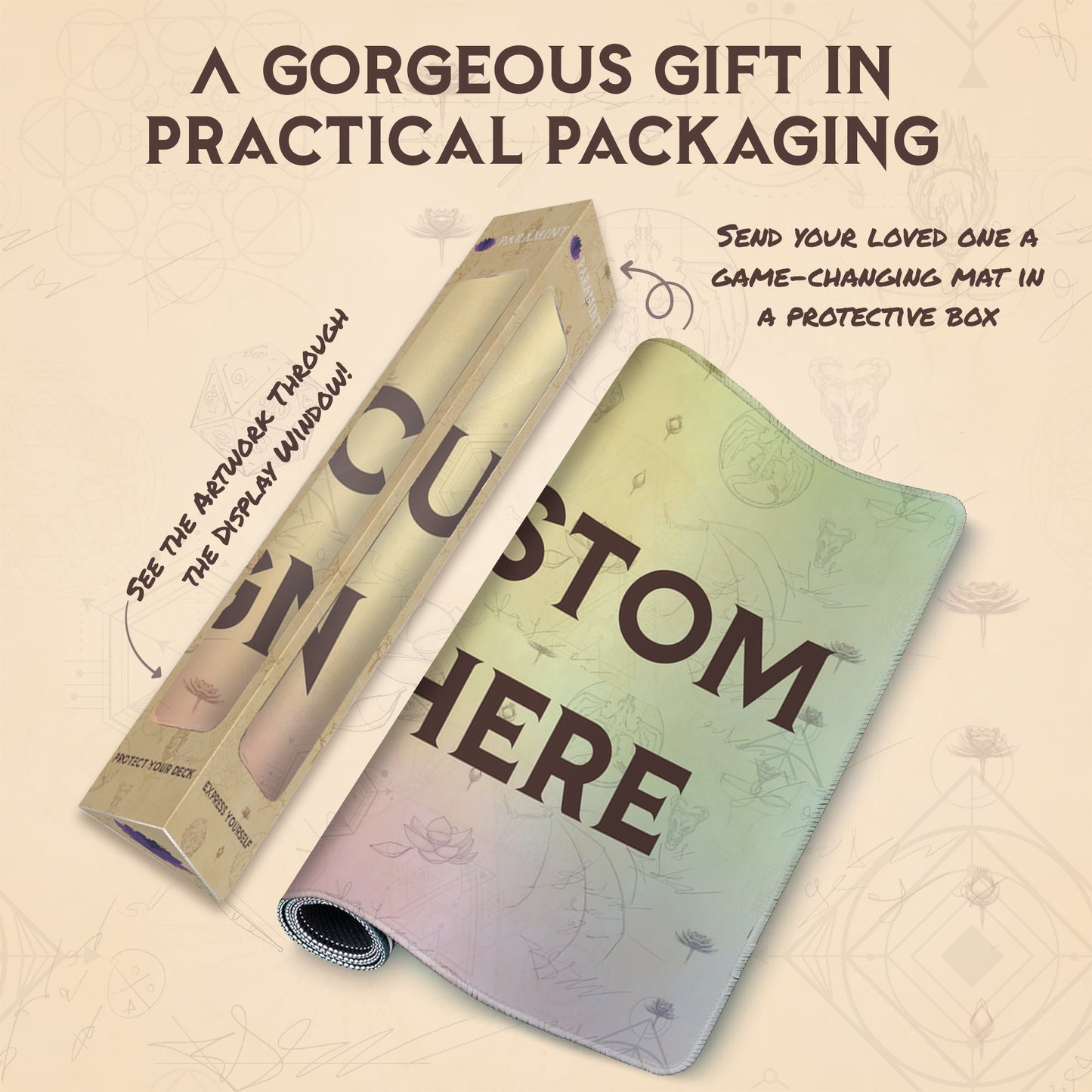 Custom Standard Playmat (24x14, Stitched)