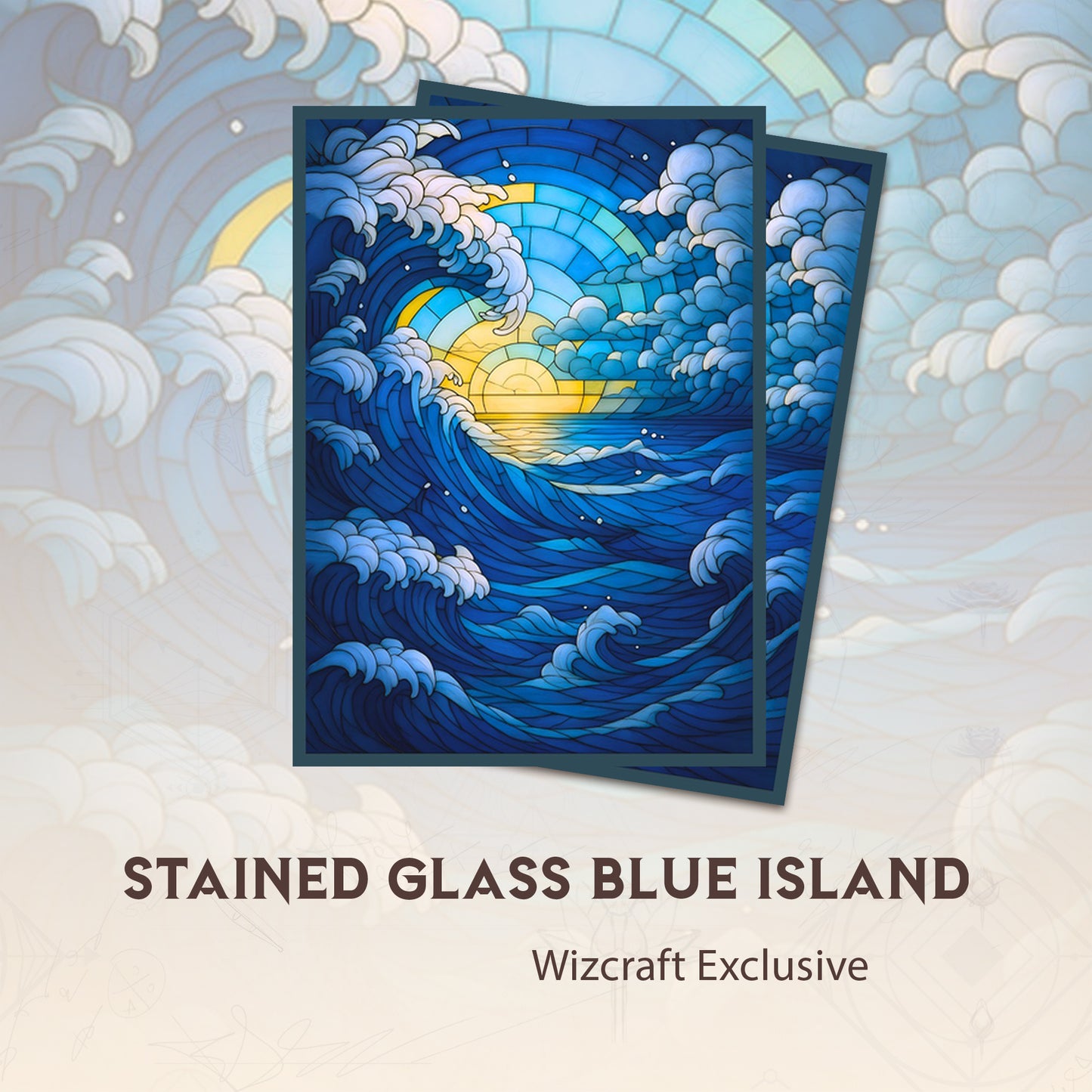 Stained Glass Blue Island