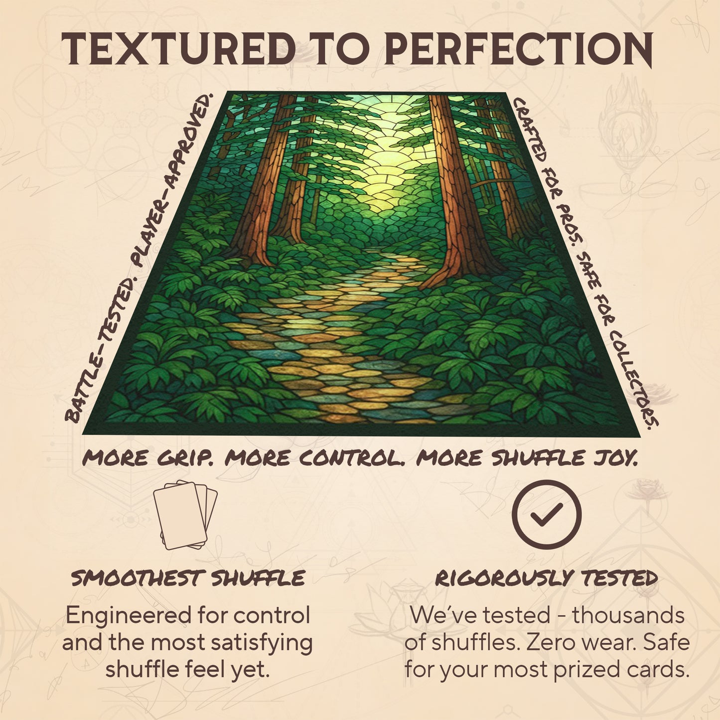 Stained Glass Green Forest