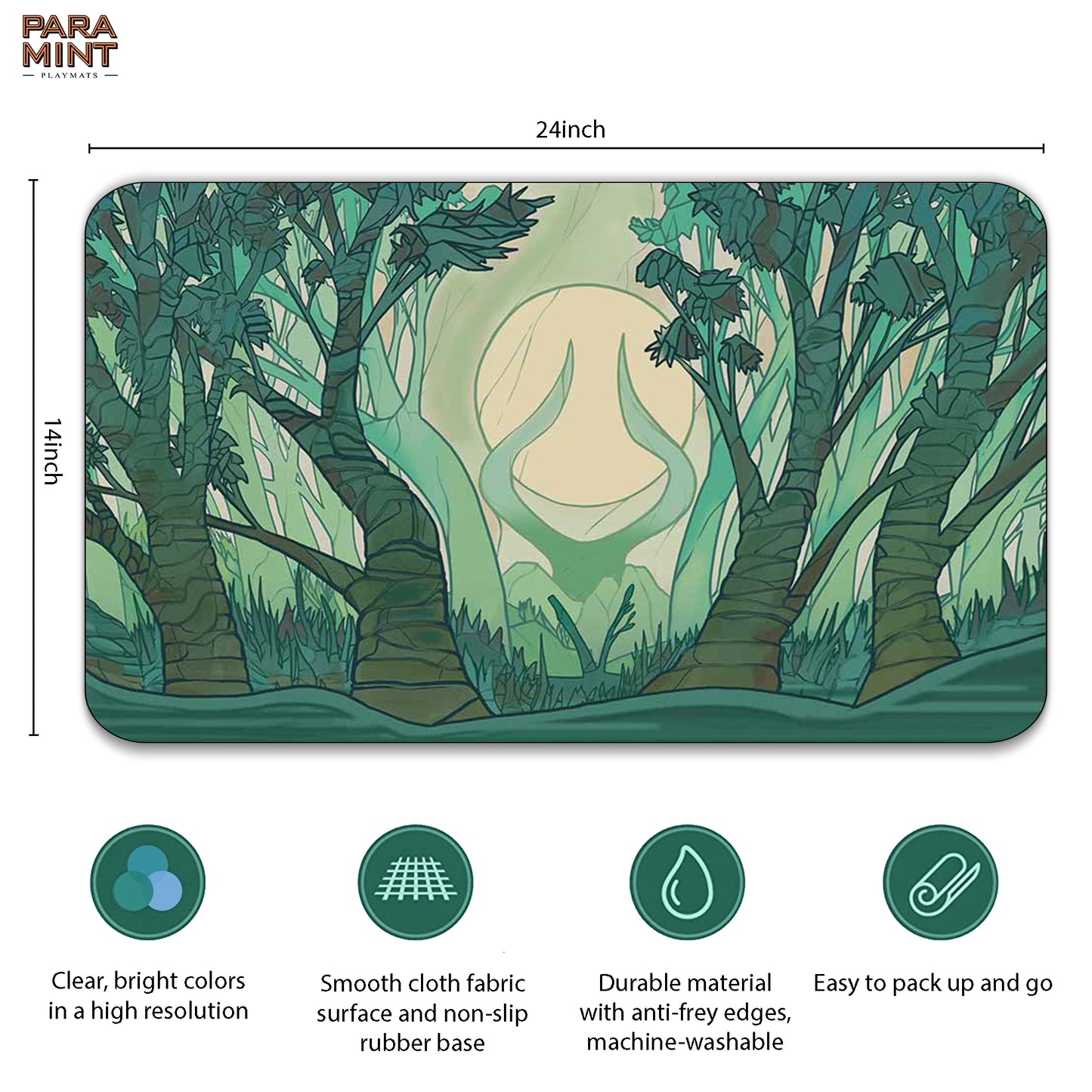 Forest Mana Scenery, Stained Glass