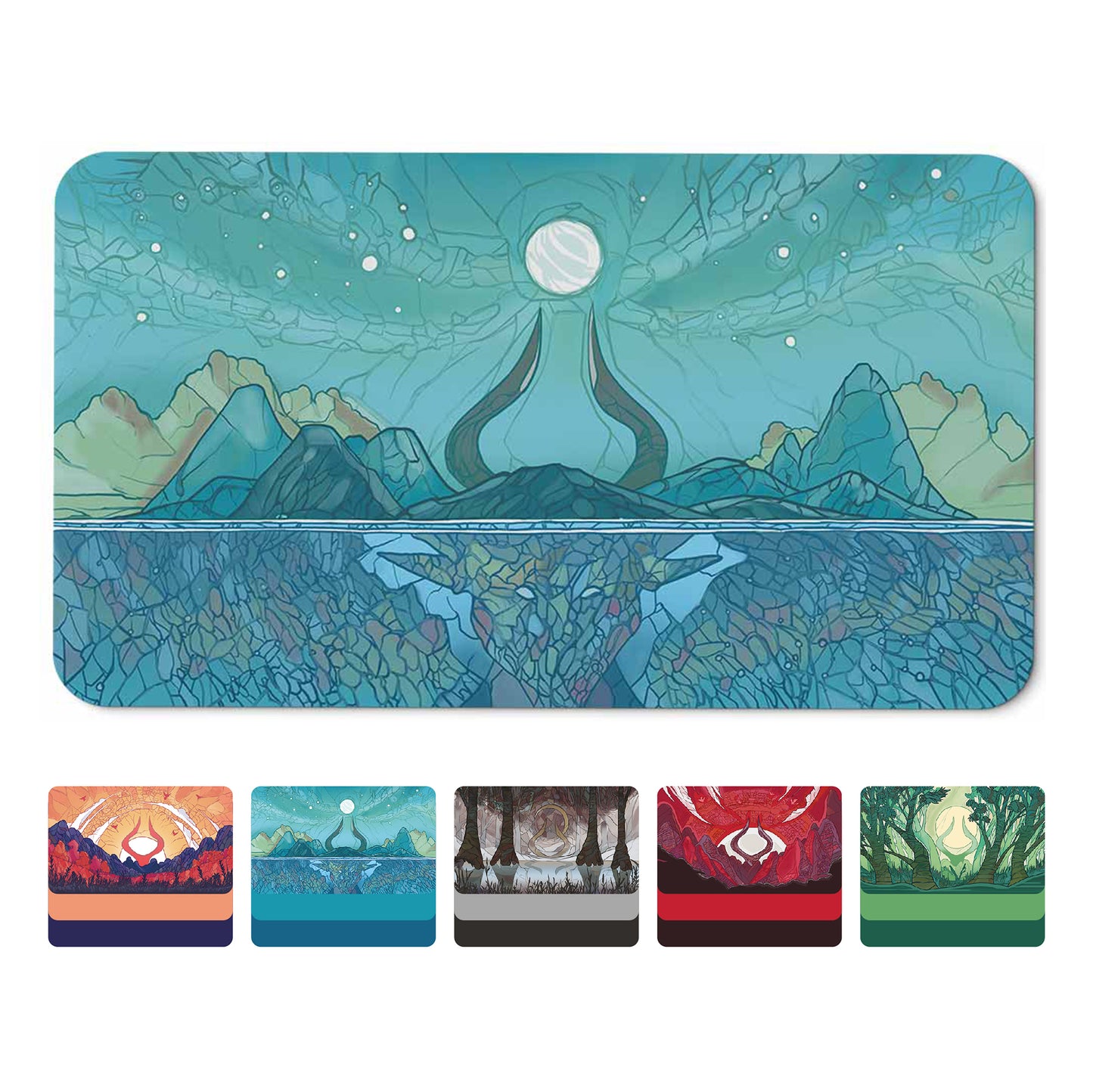 Island Mana Scenery, Stained Glass