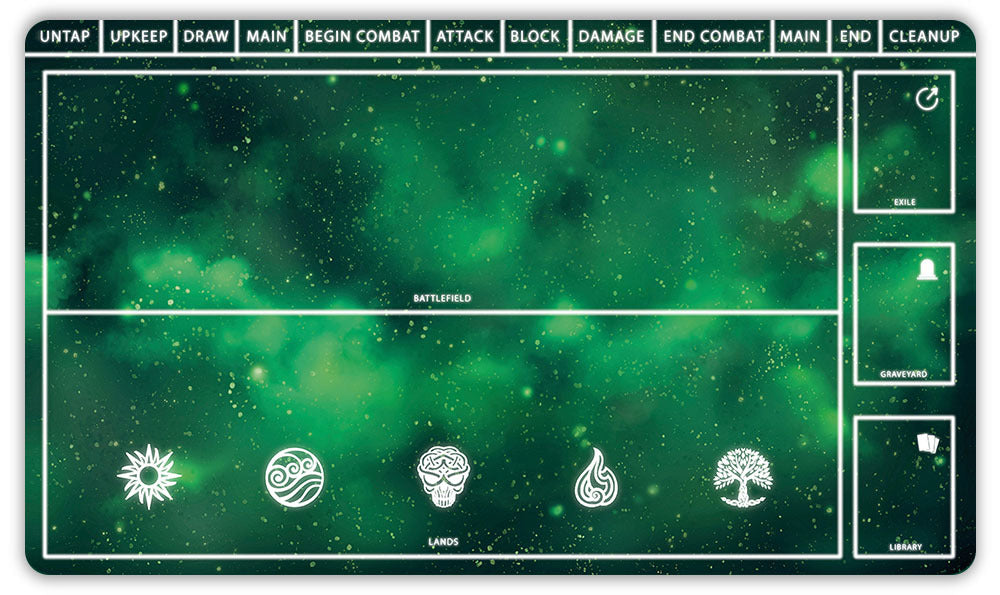 Cosmic Green with zones