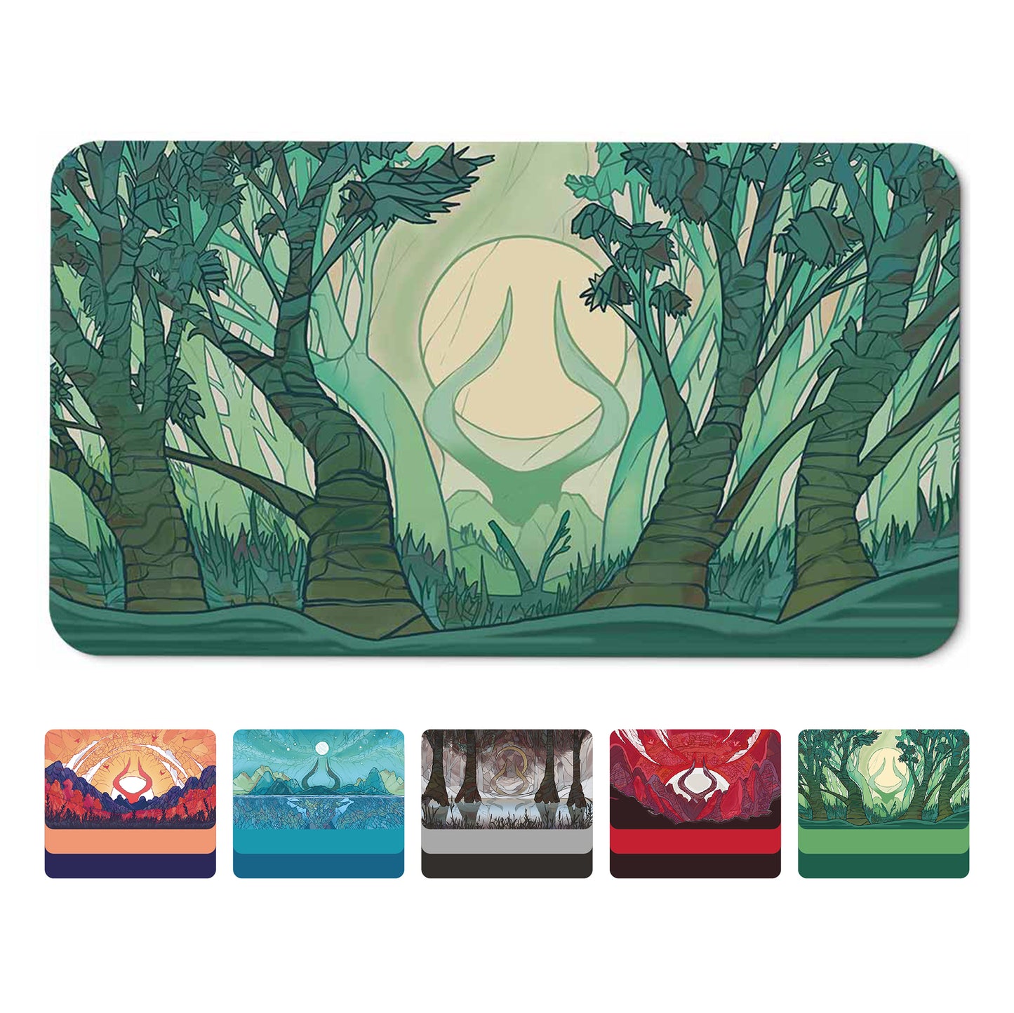 Forest Mana Scenery, Stained Glass