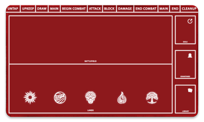 Red with zones