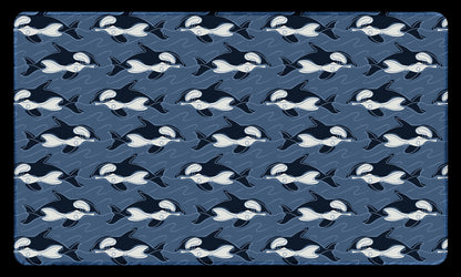 Scribbled Orcas Navy