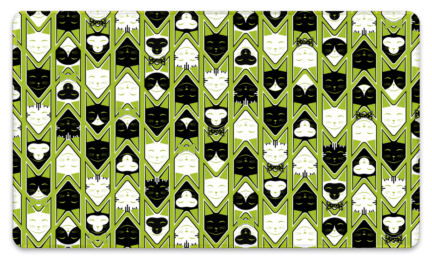 Cats N' Bow Ties Green
