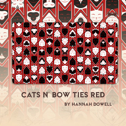 Cats N' Bow Ties Red
