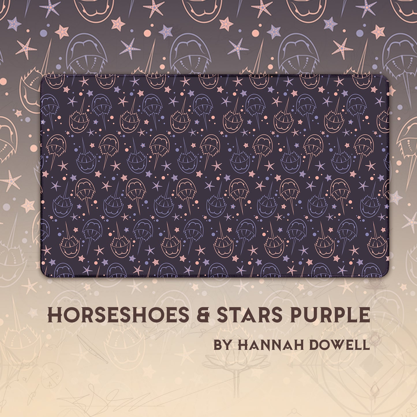 Horseshoes & Stars Purple
