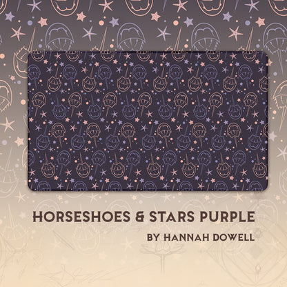 Horseshoes & Stars Purple