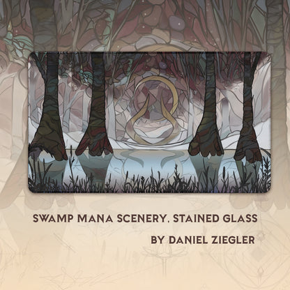 Swamp Mana Scenery, Stained Glass