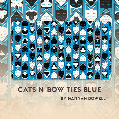 Cats N' Bow Ties Blue