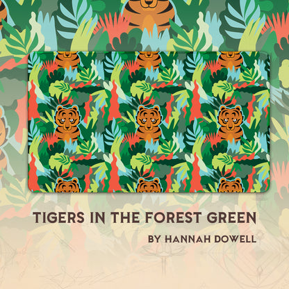 Tigers in The Forest Green