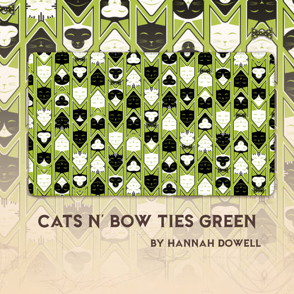 Cats N' Bow Ties Green