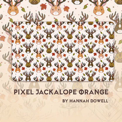 Pixel Jackalope Orange