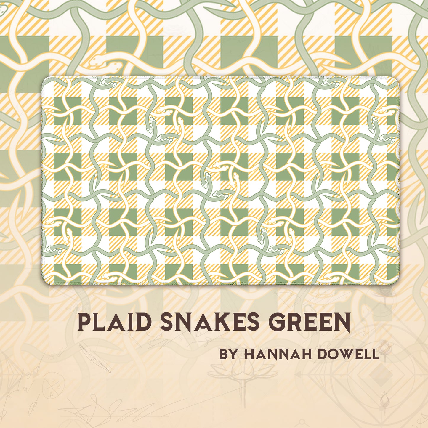 Plaid Snakes Green
