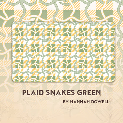 Plaid Snakes Green