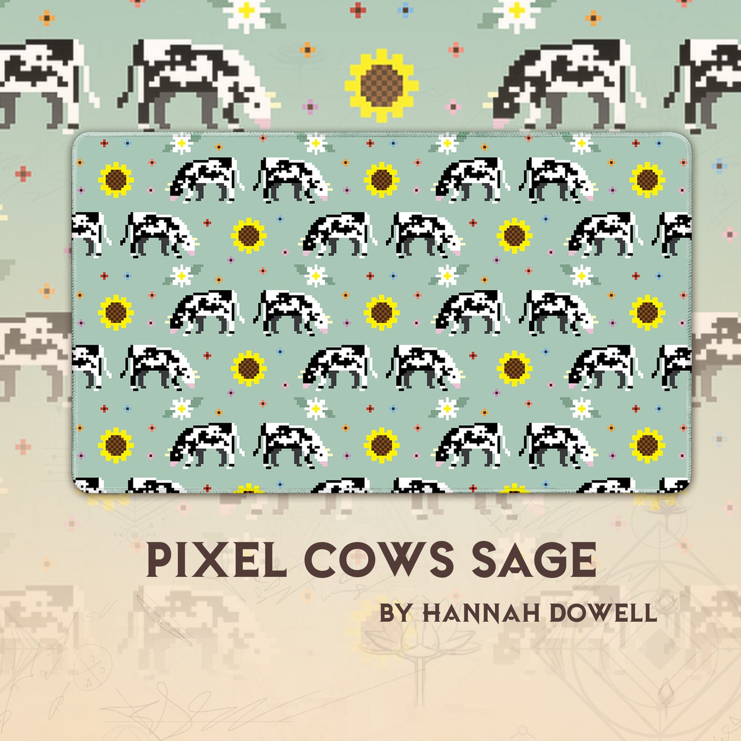 Pixel Cows Sage