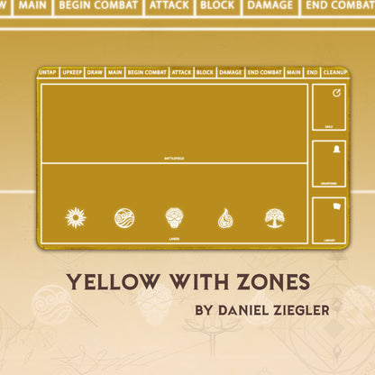 Yellow with zones