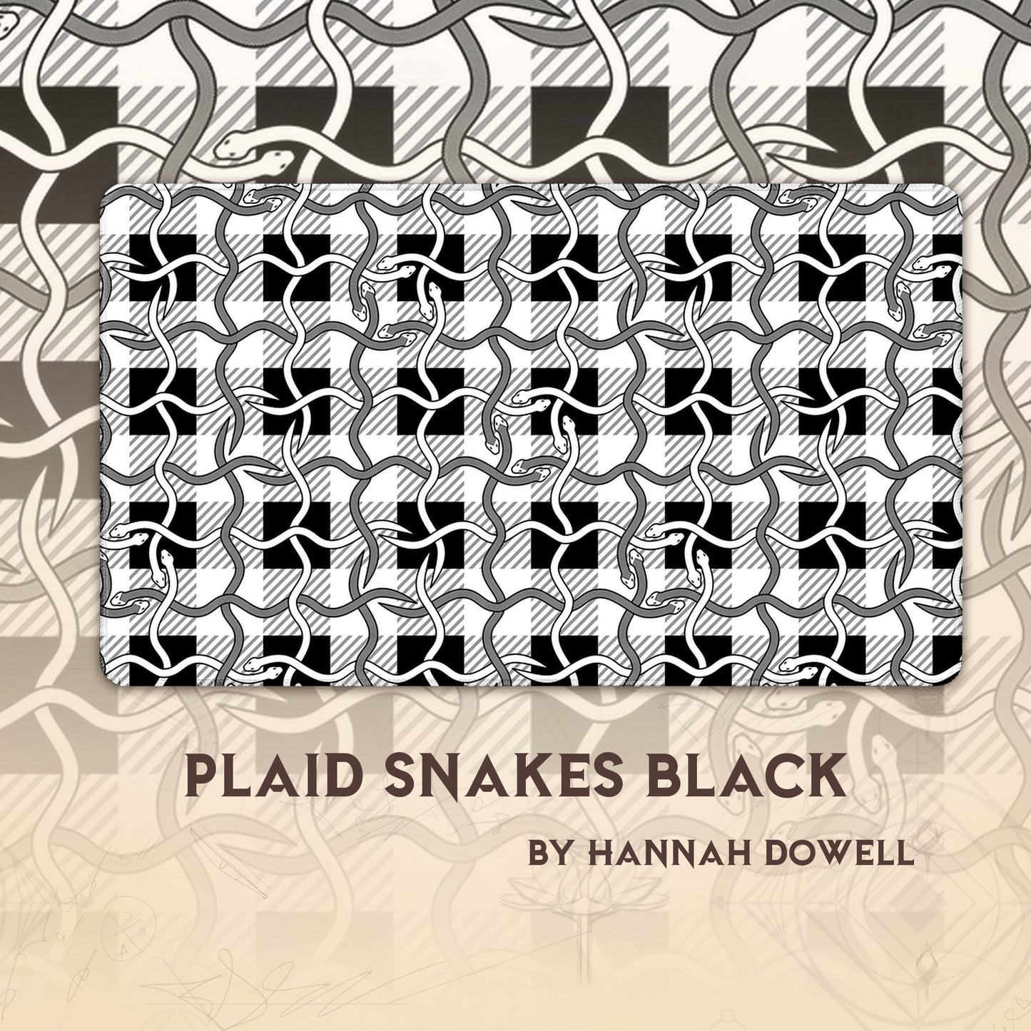 Plaid Snakes Black