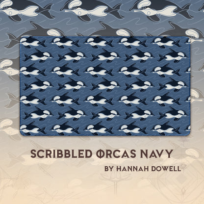 Scribbled Orcas Navy