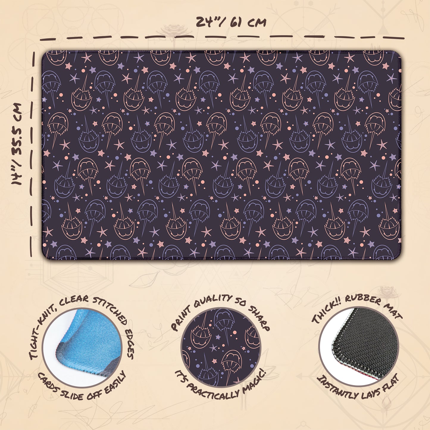 Horseshoes & Stars Purple