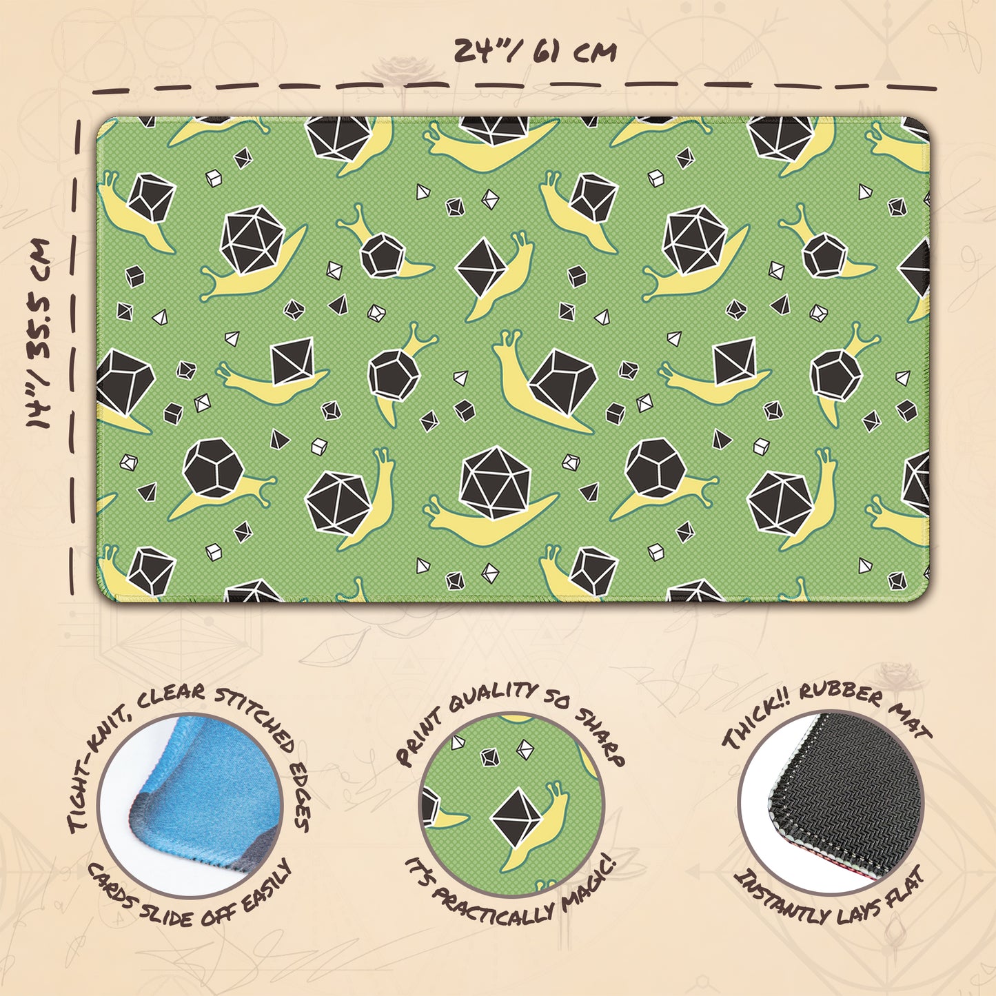 Dice Snails Green