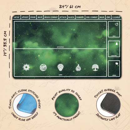 Cosmic Green with zones