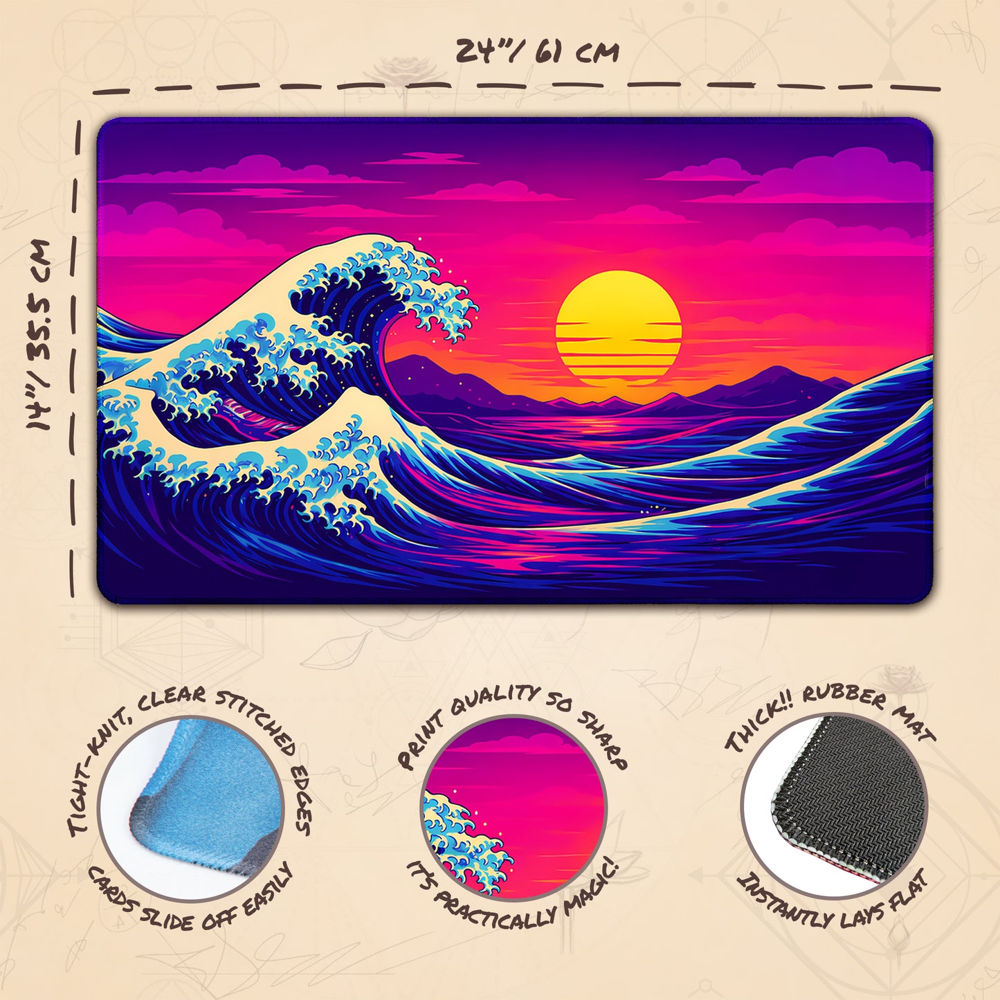 Neon Wave Sunset