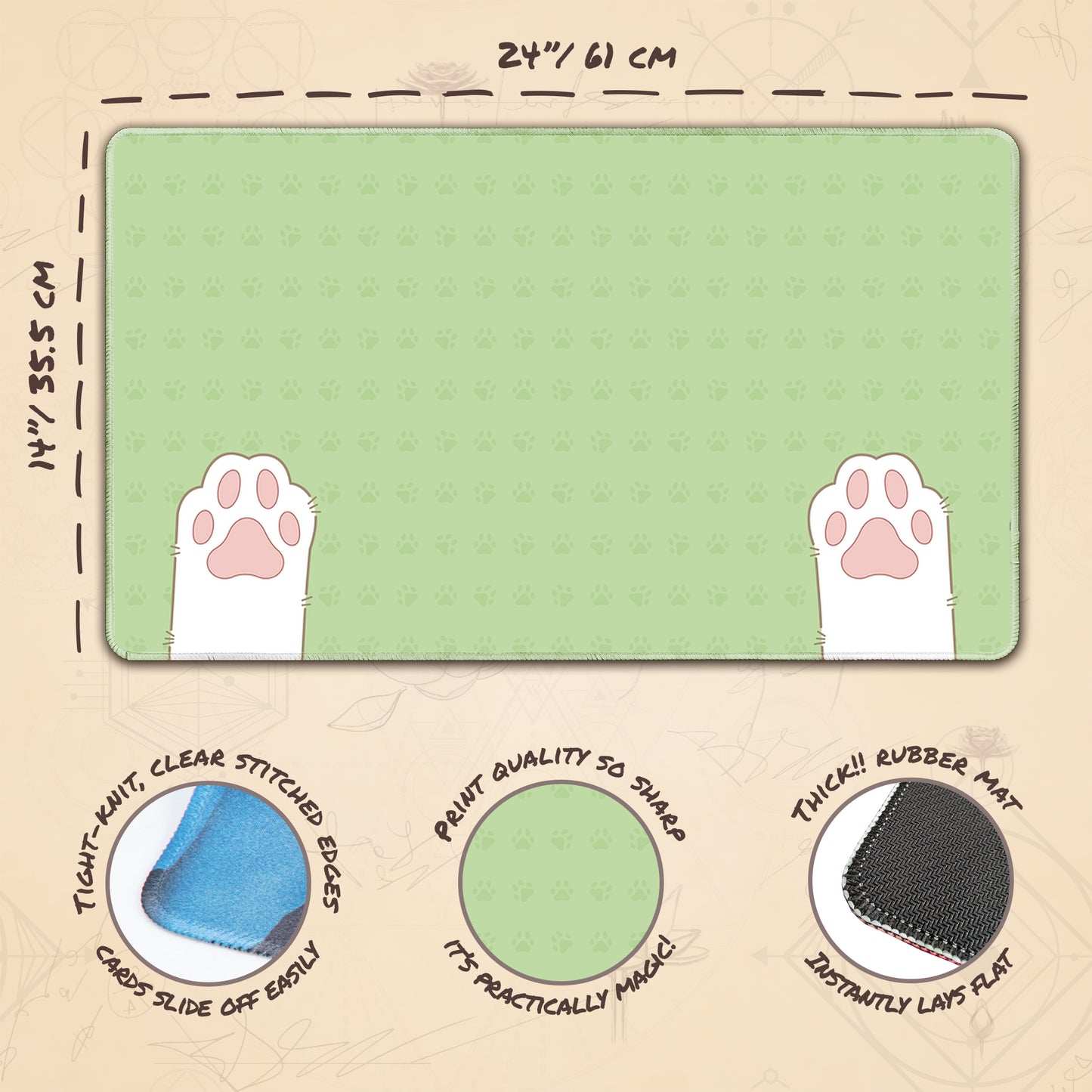 Kitten Paws White Beans Green