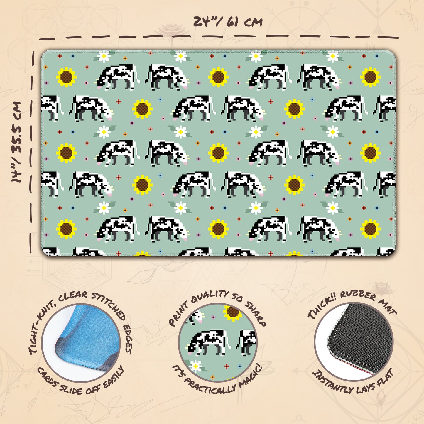 Pixel Cows Sage