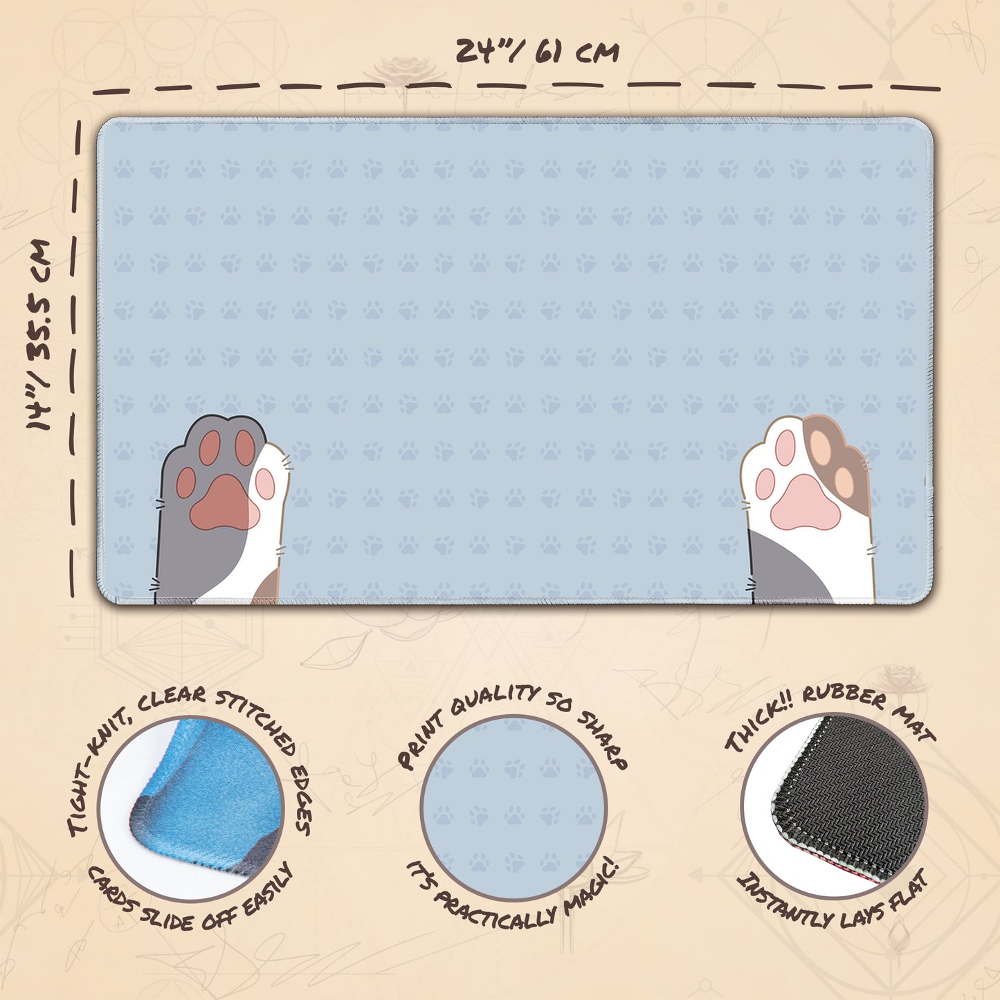 Kitten Paws Mixed Beans Blue