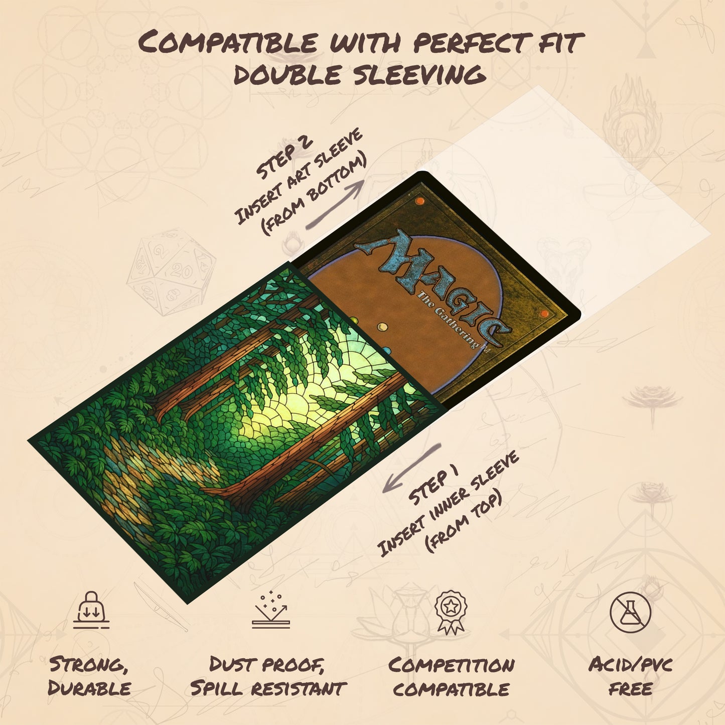 Stained Glass Green Mana