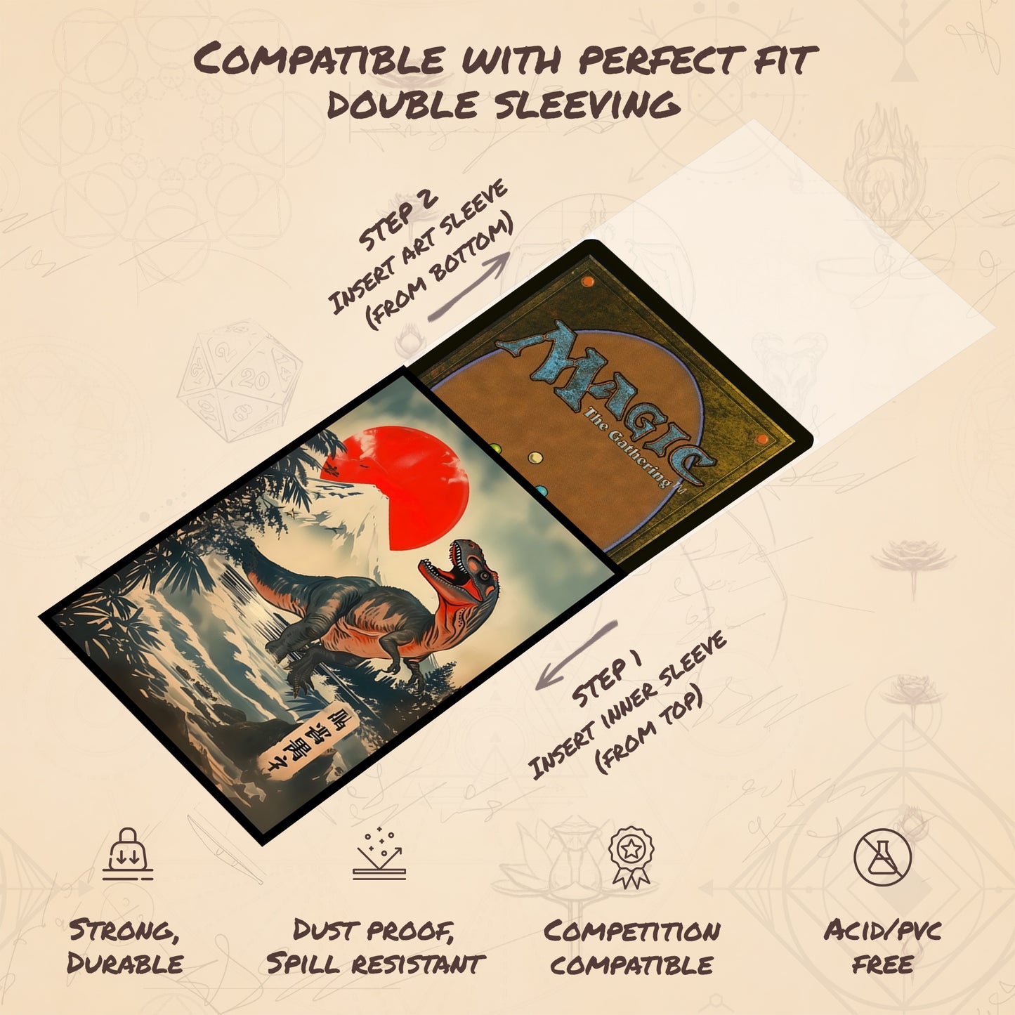 Japanese Ukiyo-e Dinosaur